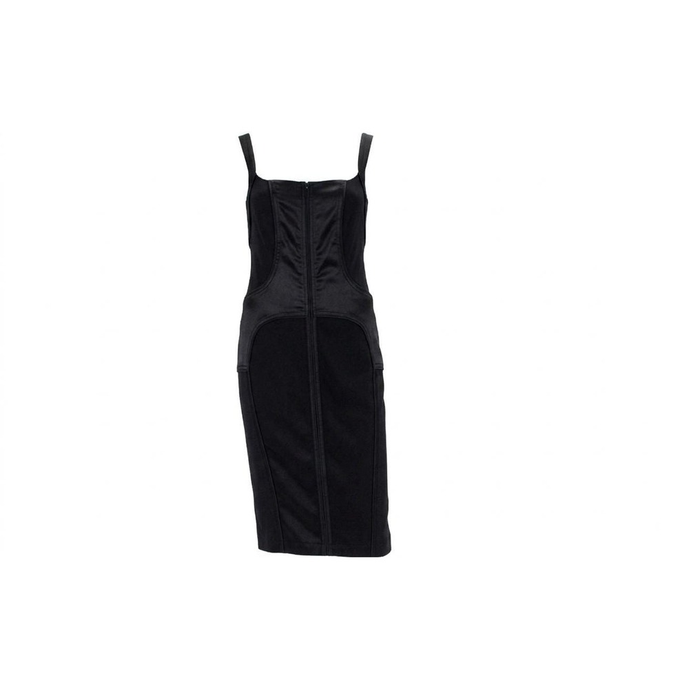 Gucci Dress Tom Ford Womens IT 38 Black Excellent Silk Corset Archival 2003 Y2K